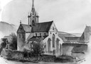 Kloster Bebenhausen 1854. Aquarell von Kalle