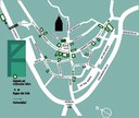 Plan des Herrenberger Fachwerkpfades