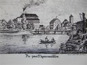 Die zwei Papiermühlen, Lithographie der Gebrüder Wolff