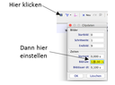 Screenshot mit Hinweisen zur Aufnahme des Videos