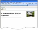 Gestalten Sie E-Mail z. B. mit einem Briefkopf.