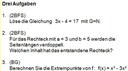 3 Aufgaben