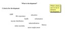 Development