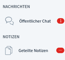 Chat und Notizen