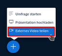 Funktion Externes Video teilen