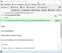 Enigmail-Anzeige einer Signatur die auf einem vertrauenswürdigen Schlüssel basiert