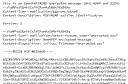 Dateiansicht / Quellcode einer verschlüsselten OpenPGP-Mail