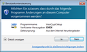 Warnung zu erforderlichen Adminrechten