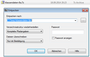 Erweiterter Dialog um Archiv zu entpacken