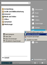 Launcher mit Anwendungsinstaller offen