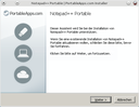 Der Installer der App meldet sich.