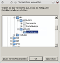 Verzeichnis auf dem passenden USB Stick auswählen.