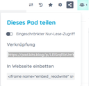 Pad teilen