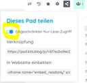 Pad teilen