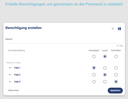 Taskcards Rechtevergabe
