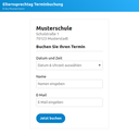 Terminbuchungsoberfläche