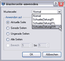 Musterseiten anwenden