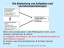Die Bedeutung von Aufgaben und Lernstandserhebungen