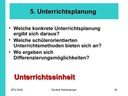 Unterrichtsplanung