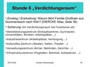 Verdichtungsraum - Stunde 6