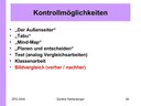 Kompetenzkontrolle: Bildvergleich