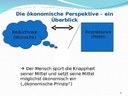 Die ökonomische Perspektive - ein Überblick