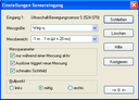 Einstellungen Untraschall-Bewegungssensor