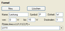 Diagramm mit Messparameter Cassy 1