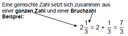 Gemischte Zahl
