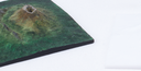 3D-Druck einer Vulkanlandschaft mit Blick auf den Höhenschnitt