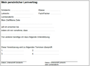 Persönlicher Lernvertrag