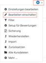 Bearbeiten einschalten
