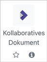 Screenshot der Aktivität Kollaboaratives Dokument aus der Moodle-Aktivitätenliste