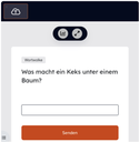 Der gleiche Bildschirmausschnitt wie oben drüber, aber diesmal mit freigeschaltetem Fragetyp 