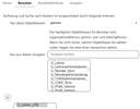 Geöffnete Registerkarte Benutzer