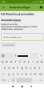 Eingabefenster für Server-URL mit Beispieladresse