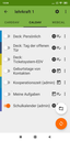 Fenster zur Auswahl der Kalender, die synchronisiert werden sollen, aktiviert ist der Schulkalender