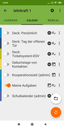Fenster zur Auswahl der Aufgabenlisten, die synchronisiert werden sollen. Aktiviert ist Meine Aufgaben
