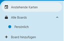 Menüleiste der App Desk
