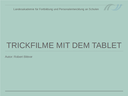 Präsentation tablets
